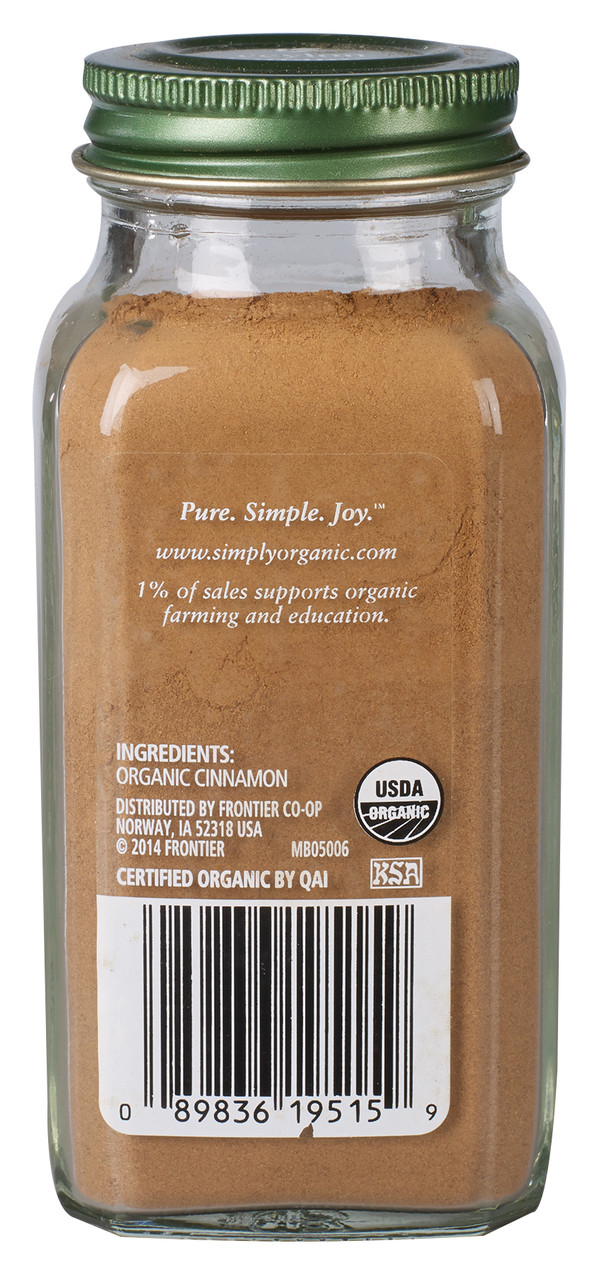 Simply Organic Ceylon Cinnamon Grind (6X2.08 OZ) - Image 2
