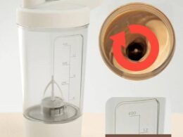 Electric Coffee & Protein Shaker Cup - 14oz, 1200mAh Battery, Automatic