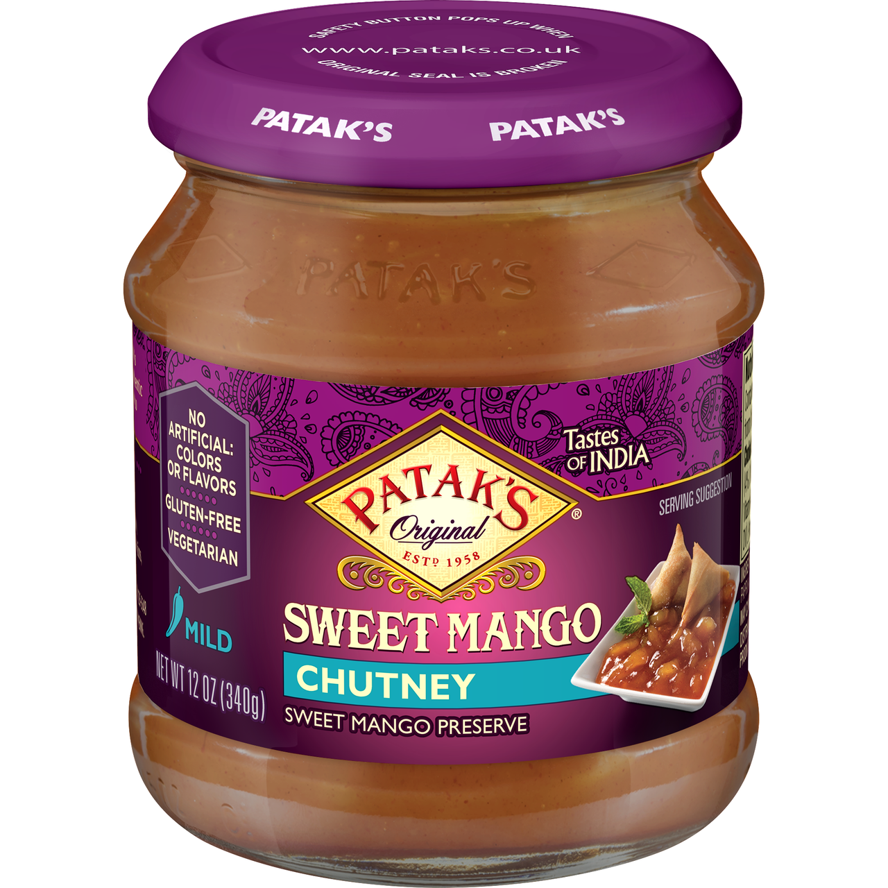 Patak's Sweet Mango Chutney (6x12Oz)