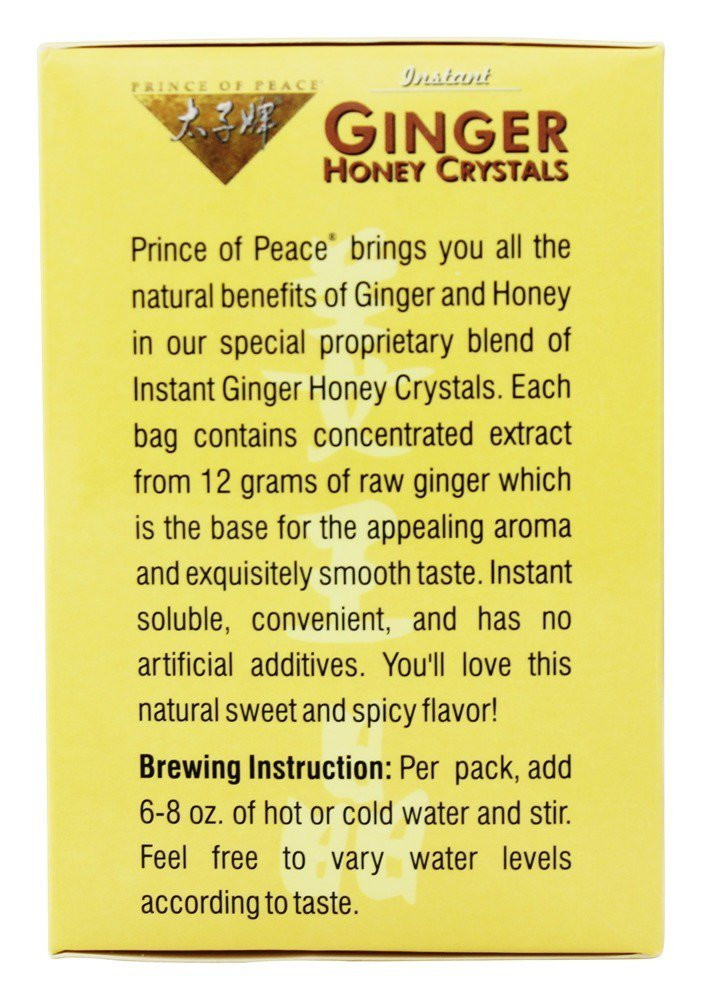 Prince Of Peace Instant Ginger Honey Crystals (1x10 Bag) - Image 2