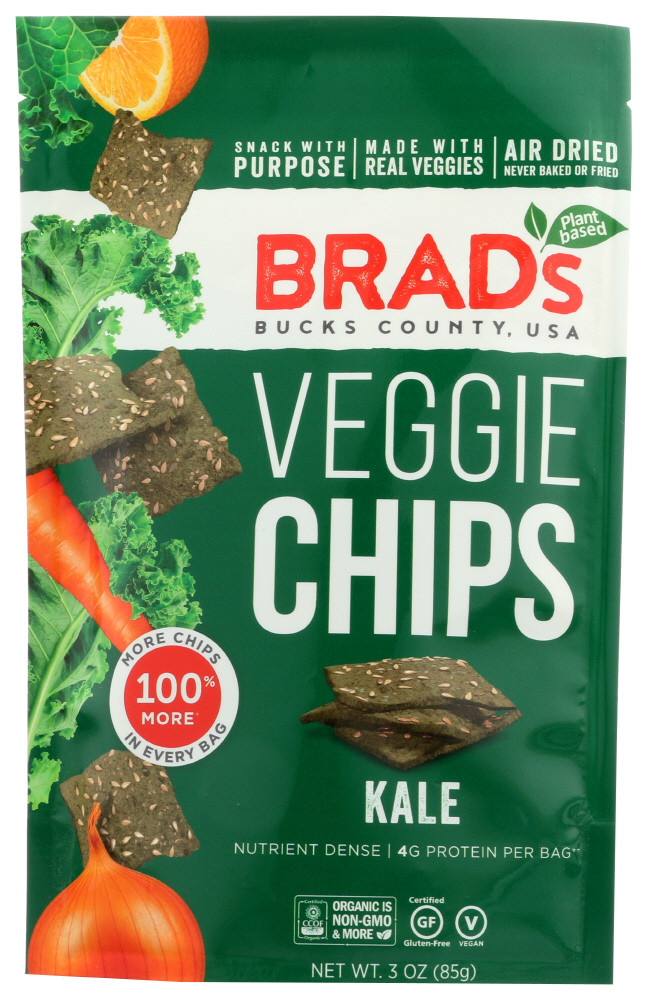 Brad's Raw Chips, Kale (12x3Oz)