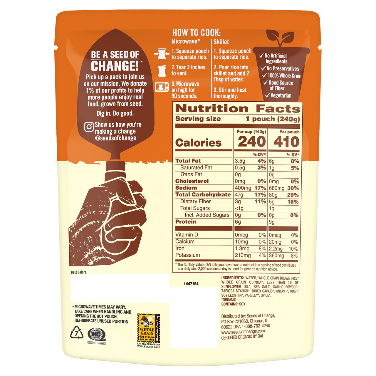 Seeds Of Change Uyuni Quinoa & Rice (12x8.5 Oz) - Image 2