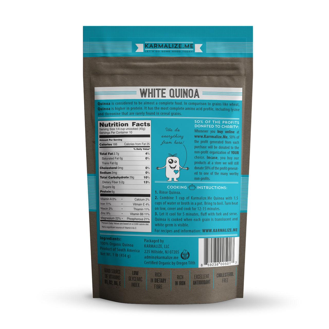 100% Organic White Quinoa - Image 2