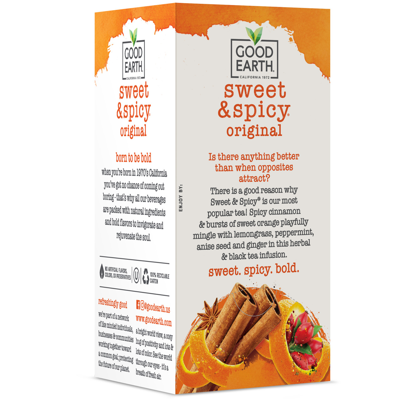 Good Earth Herbal Tea Sweet & Spicy (6x18 BAG ) - Image 5