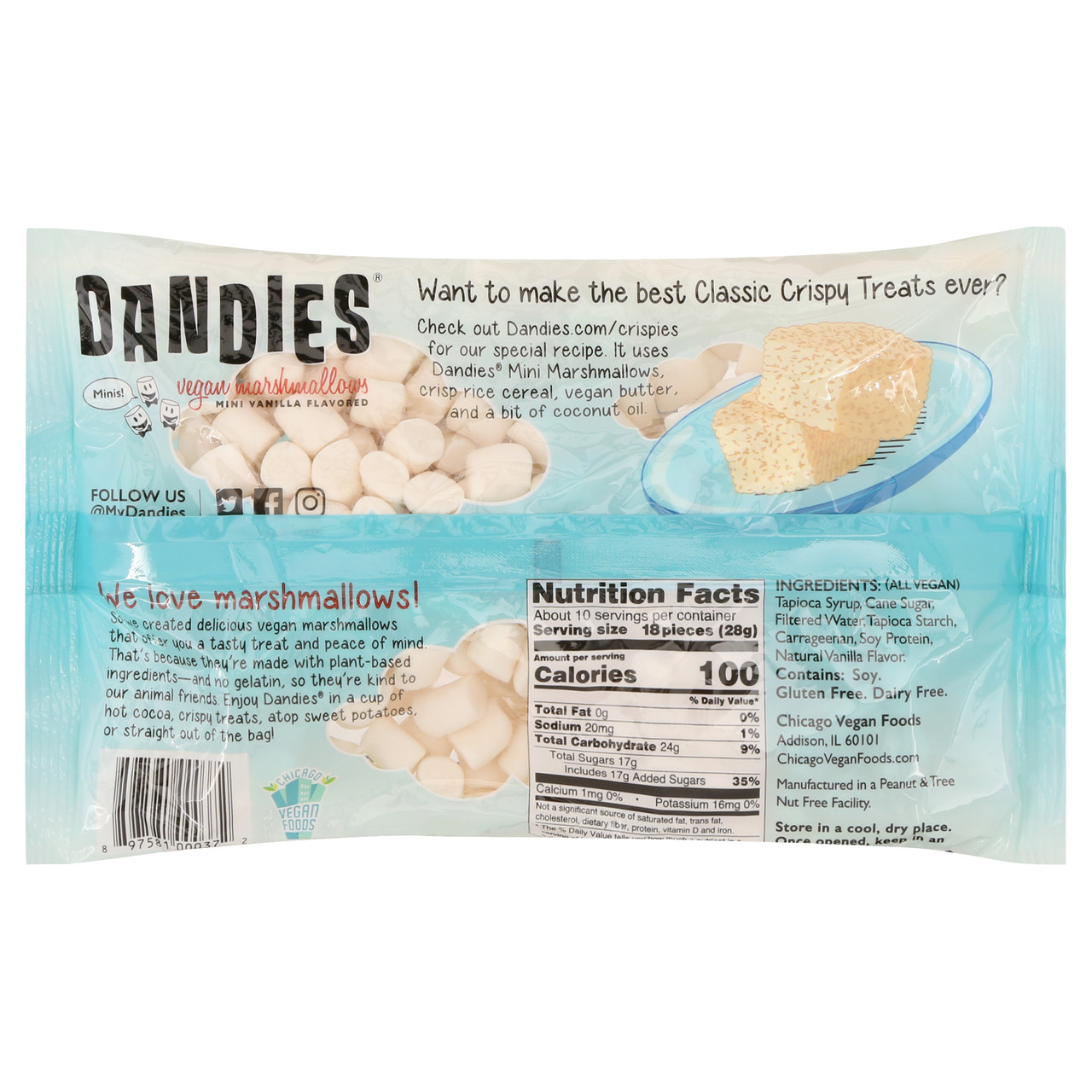 Dandies Vegan Marshmallows Vanilla Minis (12x10 OZ) - Image 6