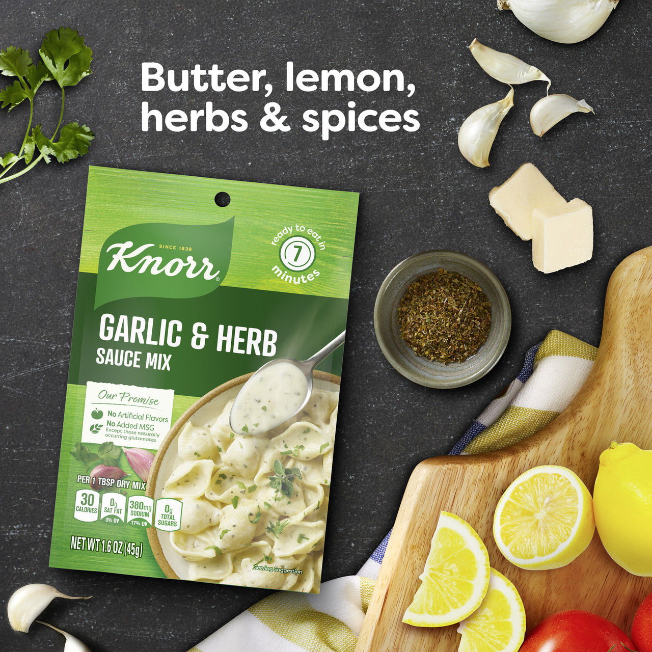 Knorr Pasta Sauces Garlic Herb Sauce Mix (12x1.6Oz) - Image 3