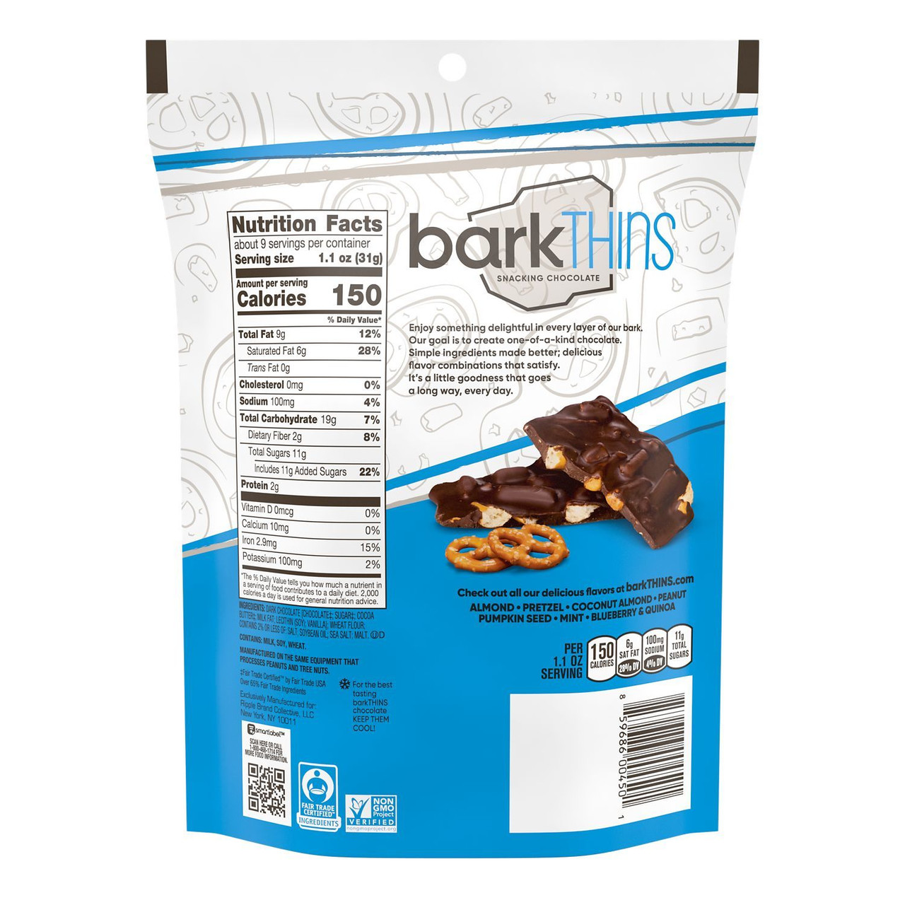 BARKTHN DK CHOC PRETZEL ( 9 X 10 OZ ) - Image 2
