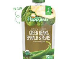 Happy Baby Clearly Crafted Green Beans, Spinach & Peas (16x4 OZ)