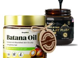 BeepWell Shilajit Resin + Batana Oil Combo – Ayurvedic Resin (40g, 50 Servings) & Unrefined Hair Oil (4.2 fl oz)