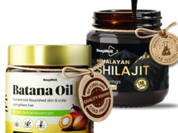BeepWell Self-Care Set – Batana Hair Oil (4.2 fl oz) + Himalayan Shilajit Resin (1.4 oz) – Clean Ingredients for Hair & Wellness Routine