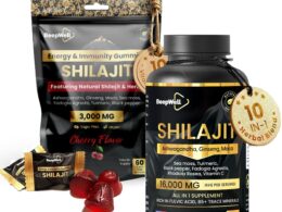 BeepWell Shilajit Capsules 16,000MG – High Strength Daily Blend with Ashwagandha, Sea Moss, Maca & Fulvic Acid – 60 Vegan Capsules for Vitality & Balance