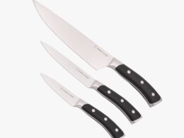 Elite 3-Piece Kitchen Knife Set, Black