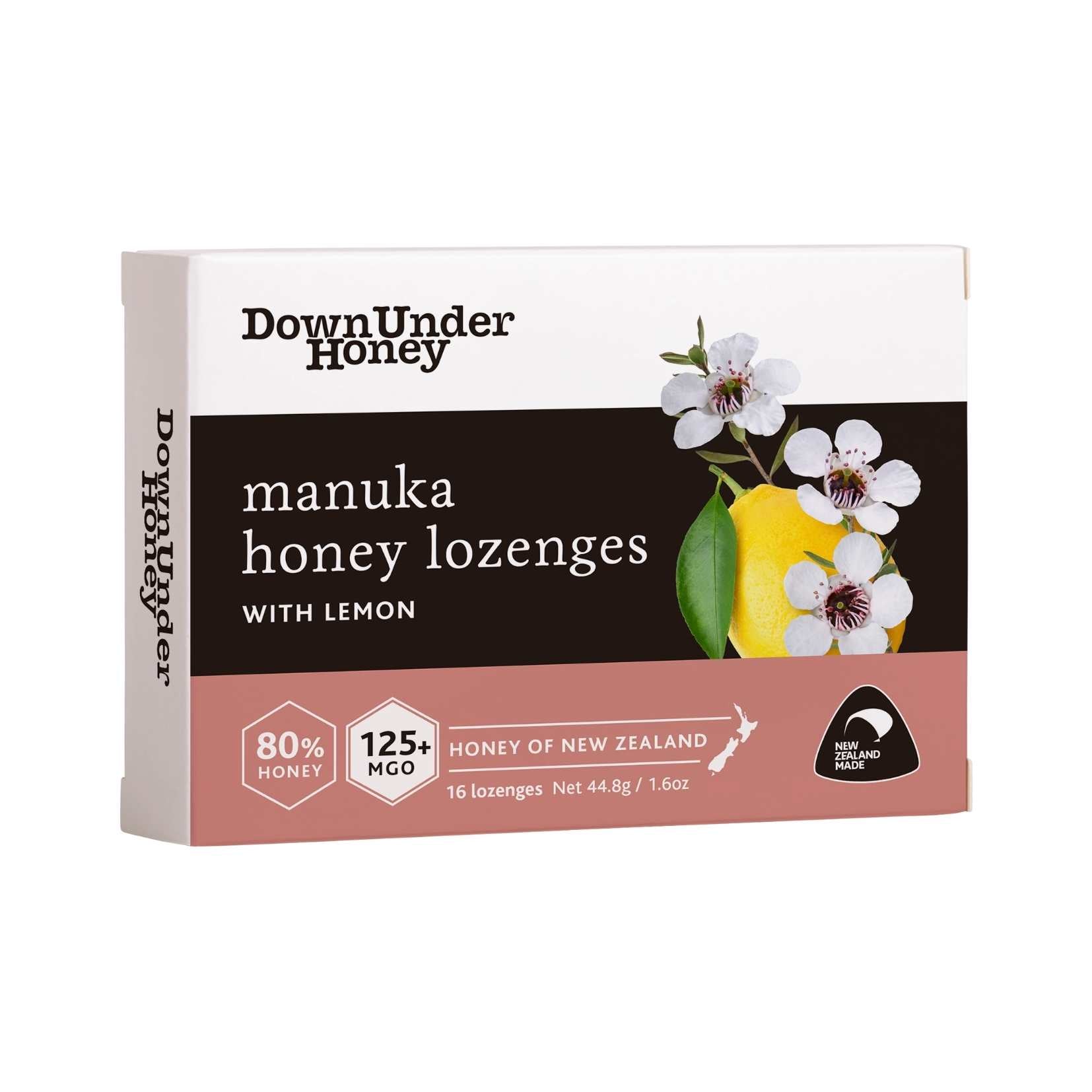 Manuka Honey Lozenges MGO125+ with Lemon - Box of 16