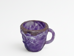 Crystal Coffee Mug – 14oz (Mineral-Inspired Resin Design)