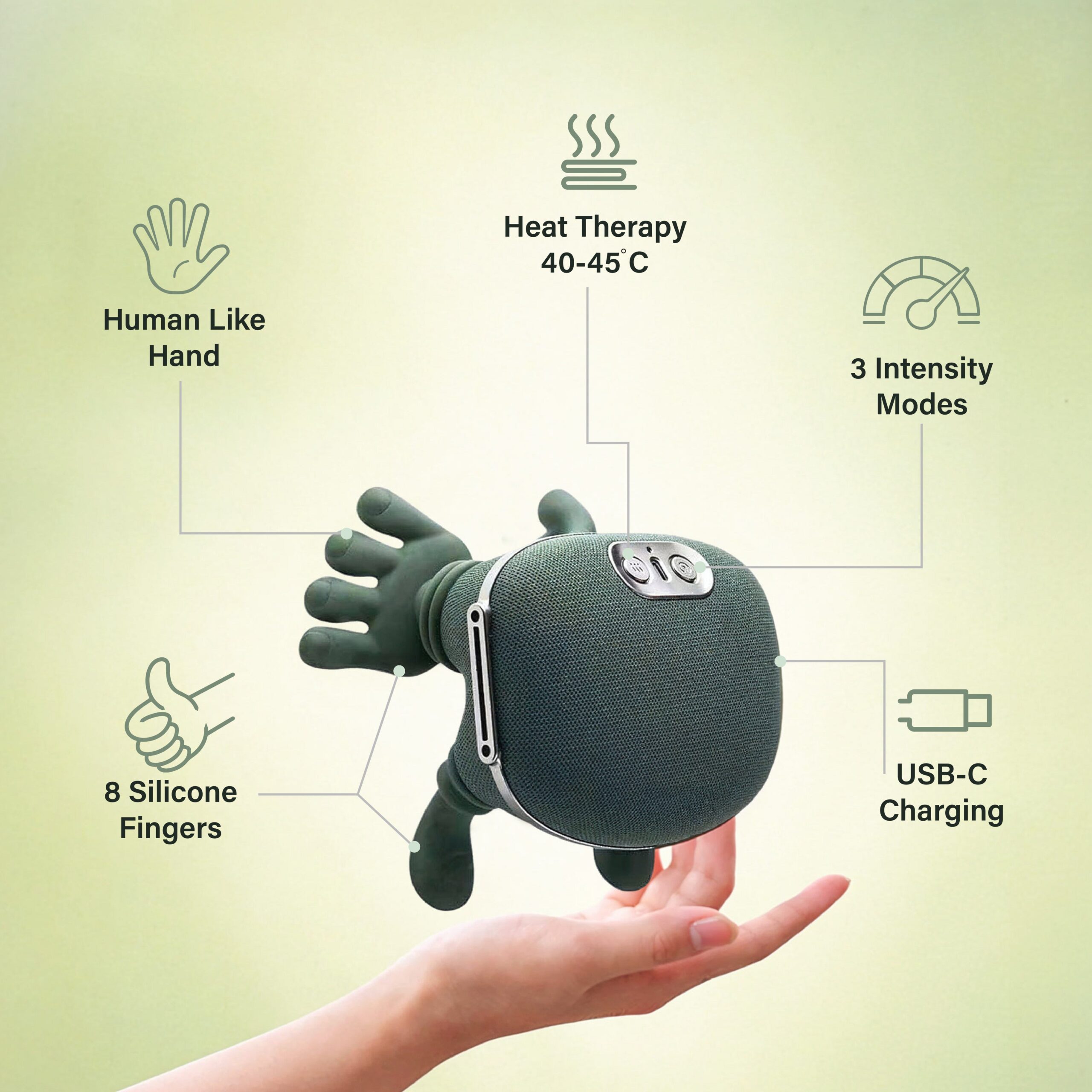 Bionic 4D Neck & Shoulder Massager with Heat – Cordless Deep Kneading Electric Massager (2026 Upgraded Version) - Image 4