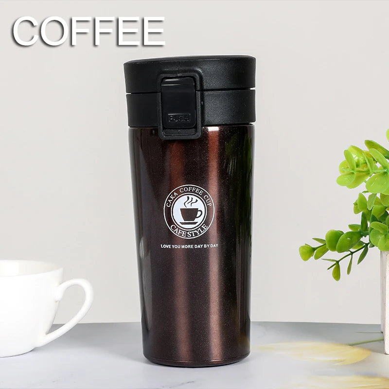 0.5L Stainless Steel Thermal Mug - Leak-proof Coffee Flask - Image 17