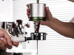 Espresso Dosing Shaker 58mm - Coffee Grounds Receiver Cup, Barista Accessory