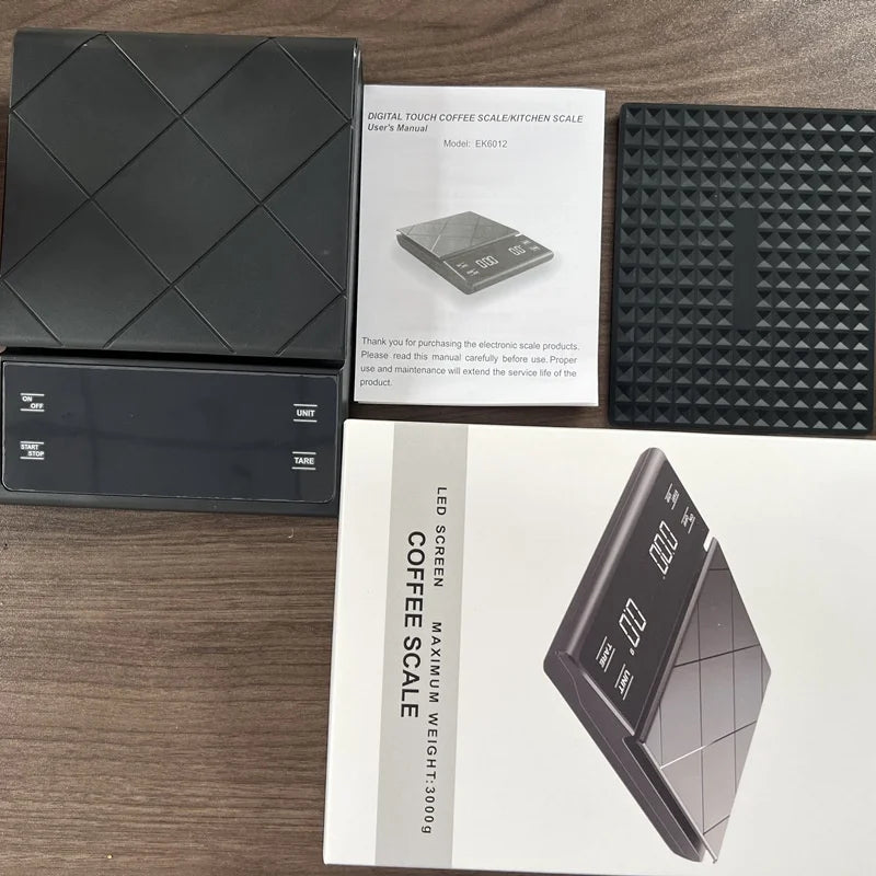 Display Digital High Precision Coffee Kitchen Scale Rechargeable Auto Timer - Image 6