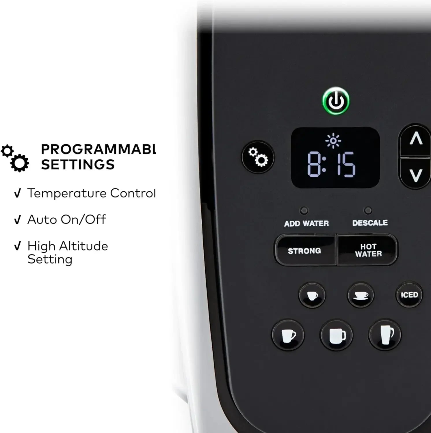 Single Serve K-Cup Pod Coffee Maker, with Strength and Temperature Control, Iced Coffee Capability, 8 To 12oz Brew Size - Image 4