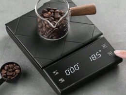 Display Digital High Precision Coffee Kitchen Scale Rechargeable Auto Timer