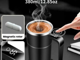 Coffee Self Mixing Mug Waterproof Food Safe Coffee Mug USB Rechargeable Automatic