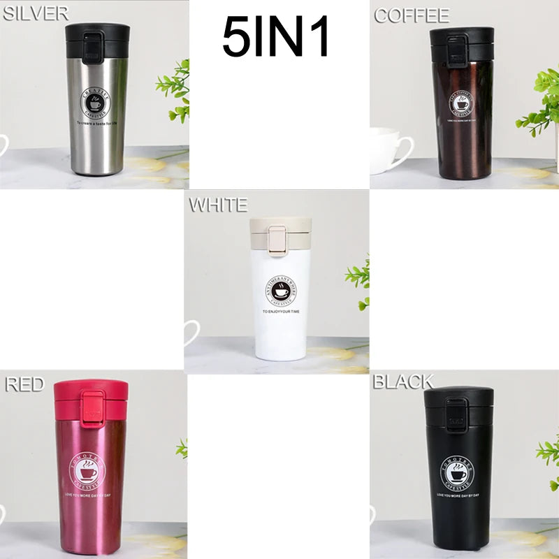 0.5L Stainless Steel Thermal Mug - Leak-proof Coffee Flask - Image 11