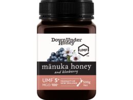 DownUnder Honey Manuka UMF 5+ Honey & Blueberry 250g