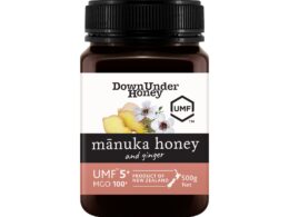 DownUnder Honey Manuka UMF 5+ Honey & Ginger 250g