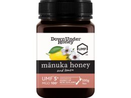 DownUnder Honey Manuka UMF5 Honey & Lemon 250g