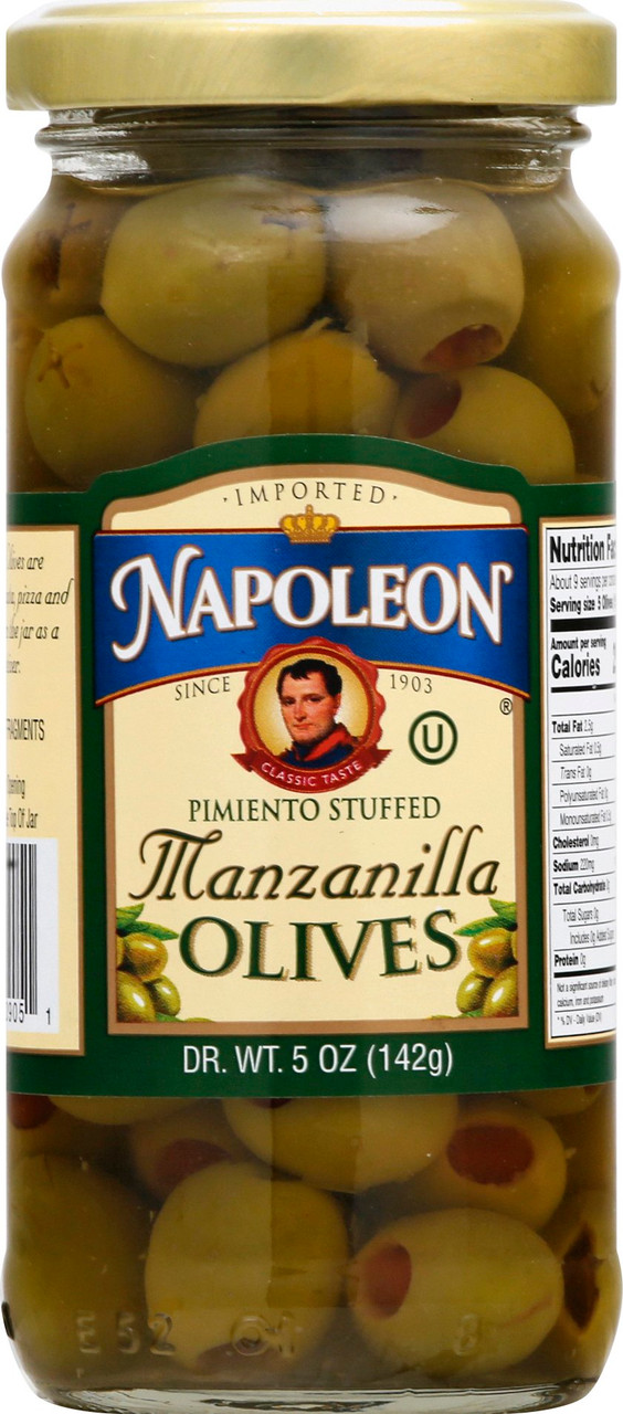 Napoleon Pimento Stuffed Olives (12x5Oz) - Image 2