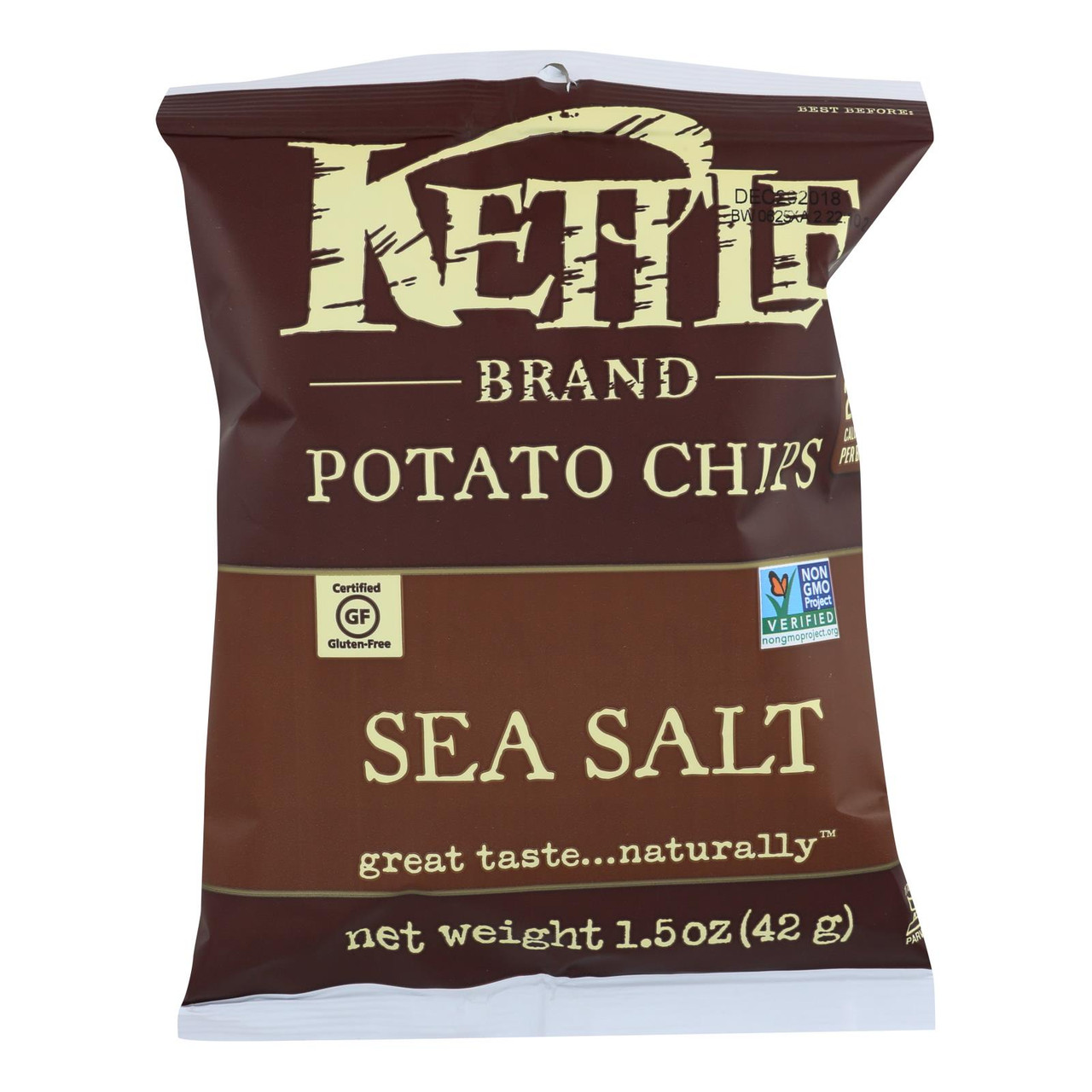 KETTLE CHIPS SEA SALTED ( 24 X 1.5 OZ )