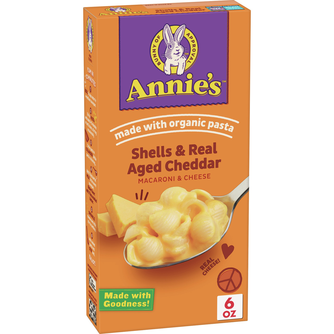 Annie's Homegrown Shells & Wisconsin Cheddar (12x6 Oz)