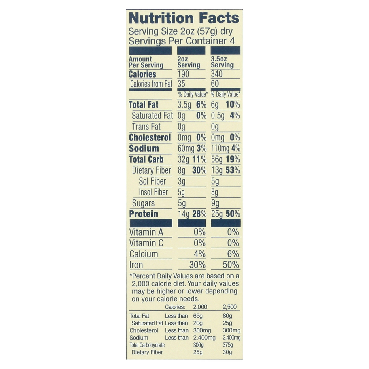 BANZA CHKPEA PSTA SHELLS ( 6 X 8 OZ ) - Image 3