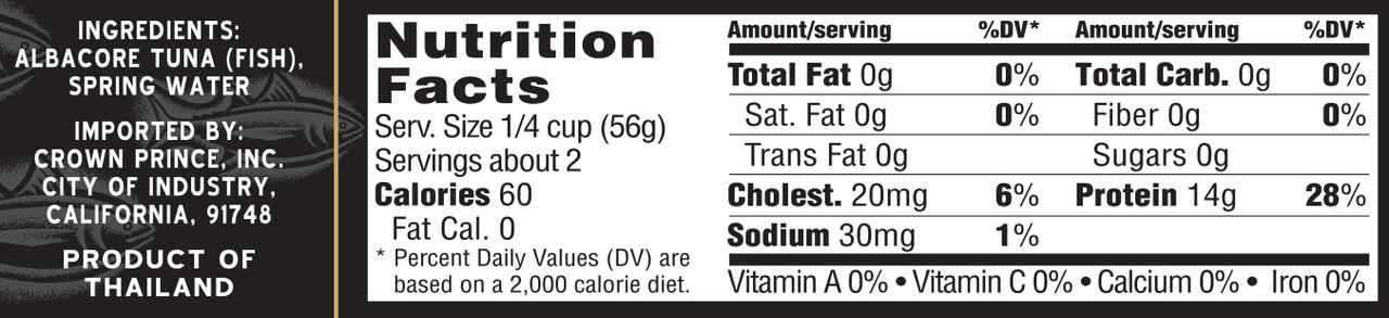 Crown Prince Albacore Tuna Ns (12x5OZ ) - Image 2