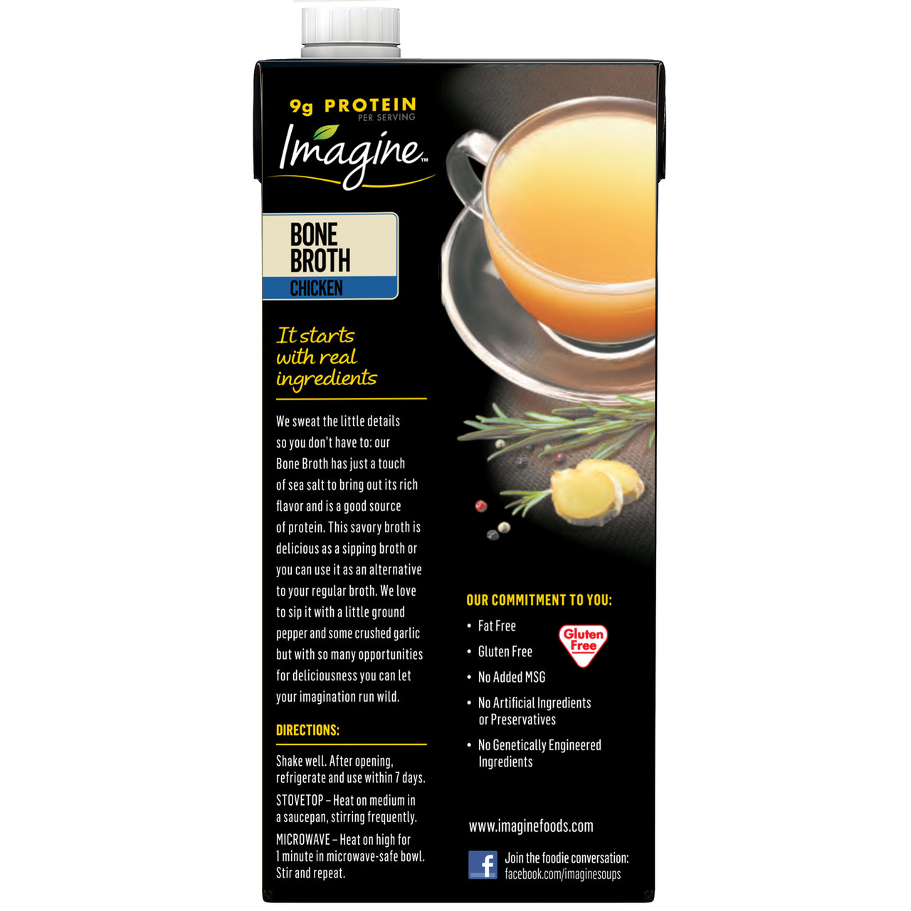 IMAG CHICKEN BONE BRTH ( 12 X 32 OZ ) - Image 2