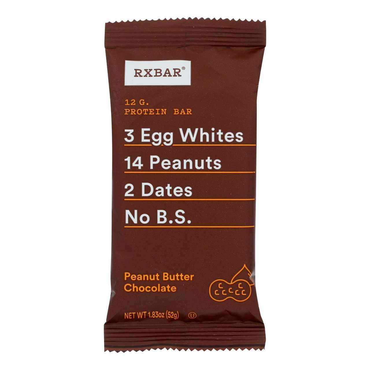 RXBAR PRTN BAR PBTR CHOC ( 12 X 1.83 OZ )