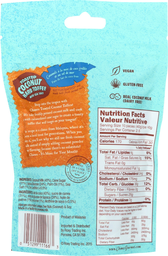 CHIMES TSTD CNUT TOFFEE ( 12 X 3.5 OZ ) - Image 3