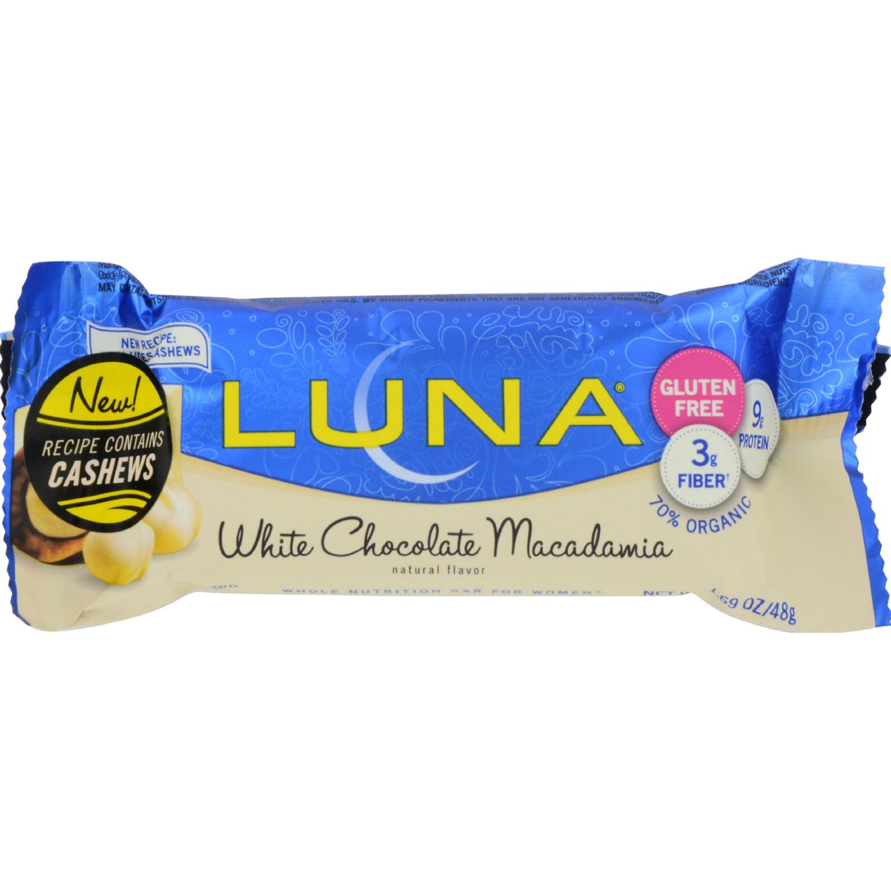 Clif Bar White Choc Macadamia Luna Bar (15x1.69 Oz)