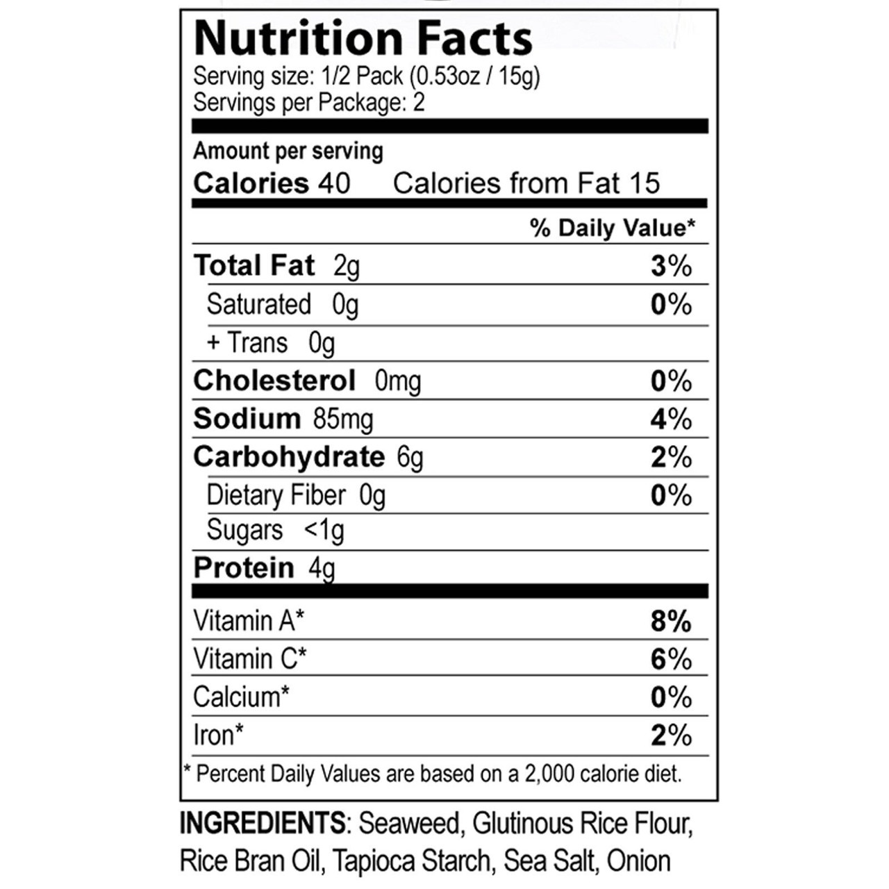 Seasnax Chomperz, Crunchy Seaweed Chips (8X1 OZ) - Image 2