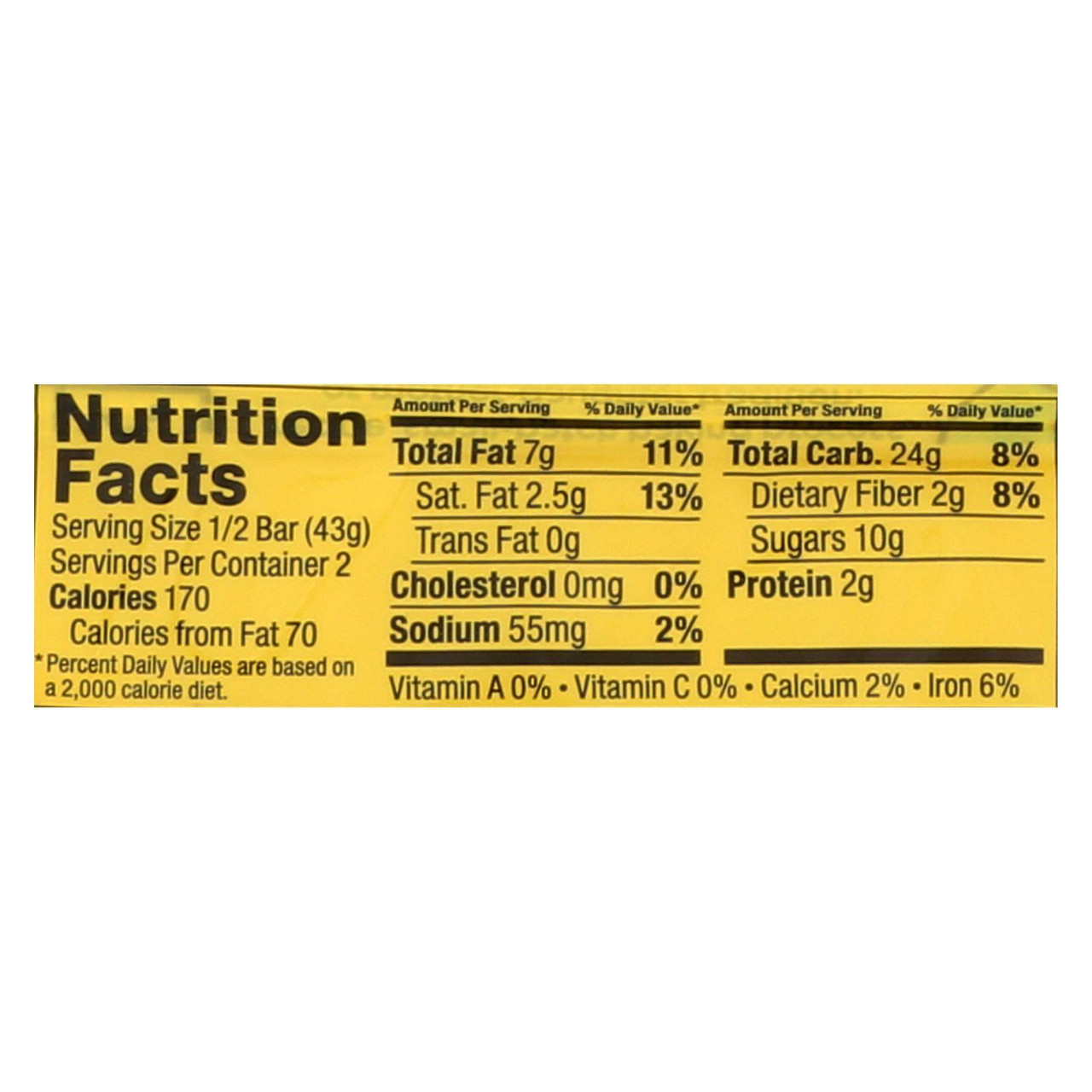 BOBOS OAT BAR BAN CCHIP ( 12 X 3 OZ ) - Image 2