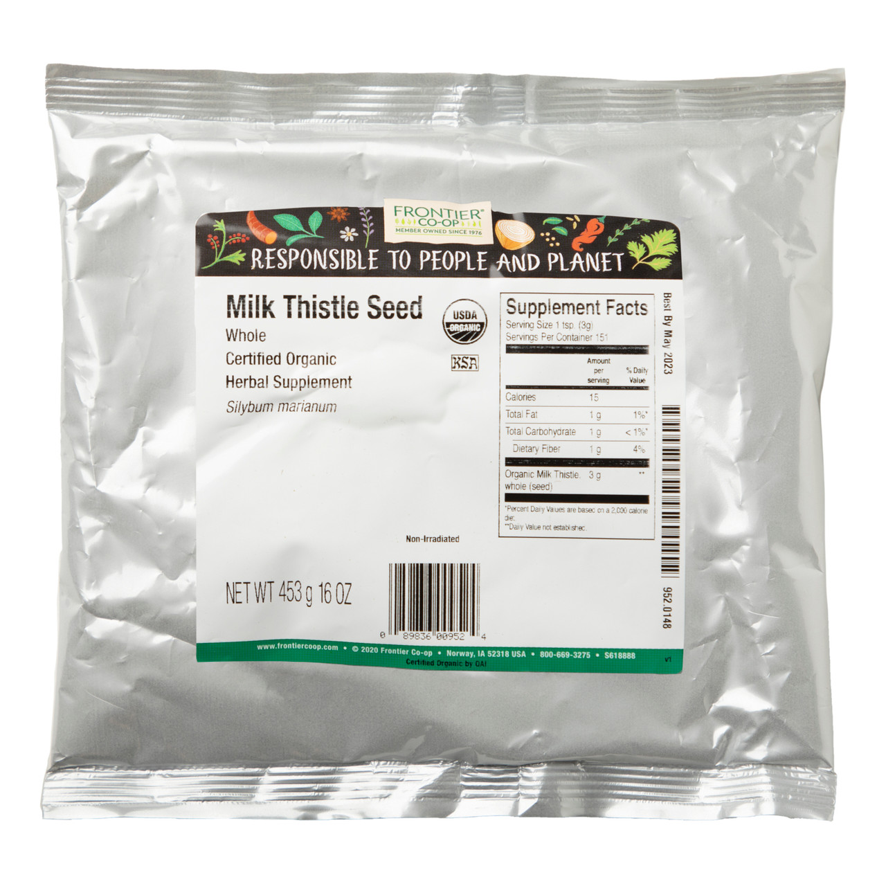 Frontier Herb Whole Milk Thistle Seed (1x1lb) - Image 2