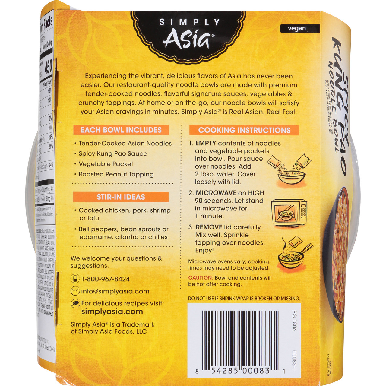 Simply Asia Spicy Kung Pao Noodle Bowl (6x8.5 Oz) - Image 5