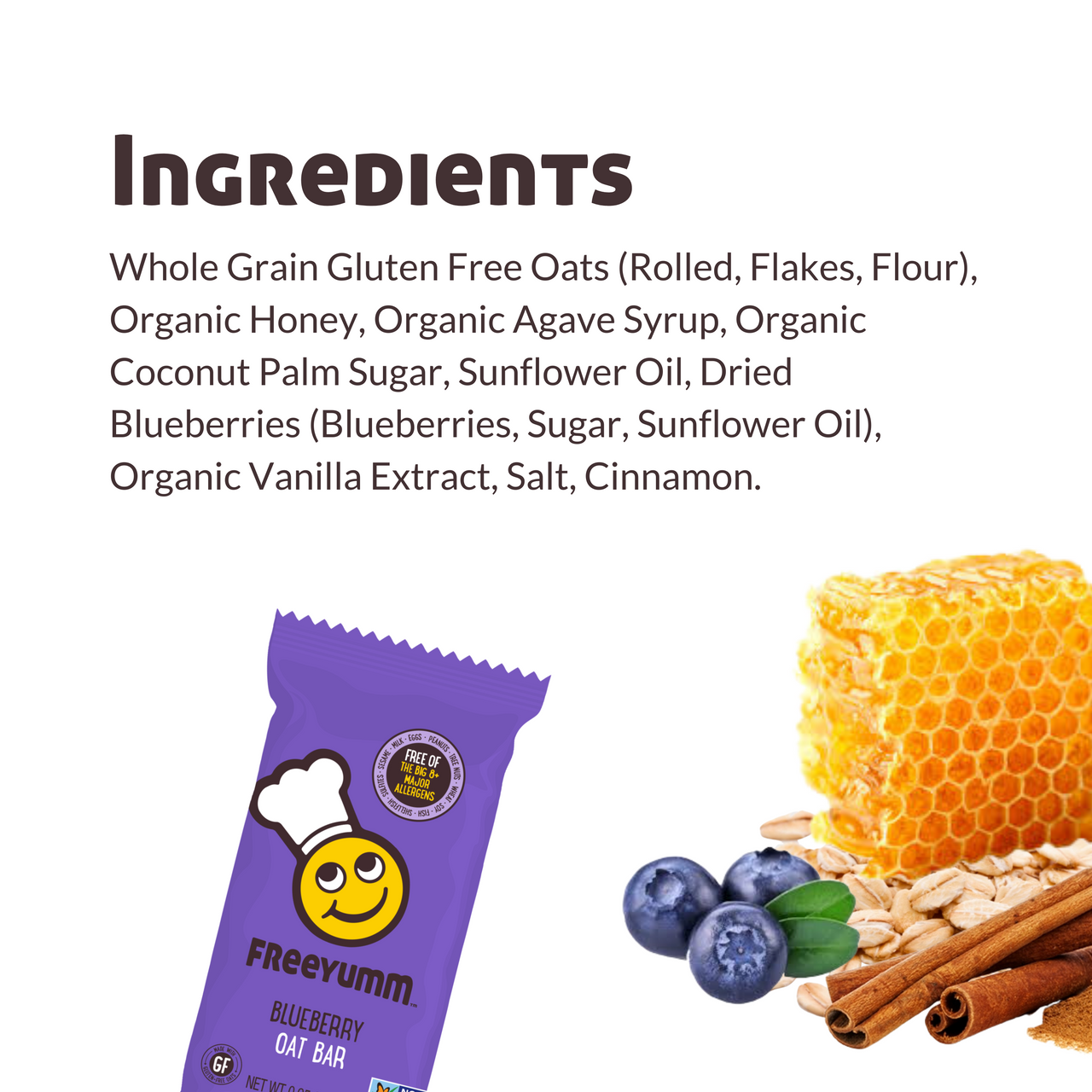 FYUMM BLUEBERRY OAT BAR ( 6 X 4.8 OZ ) - Image 2