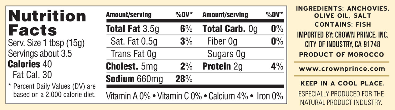 Crown Prince Anchovy Paste (12x1.75 Oz) - Image 2