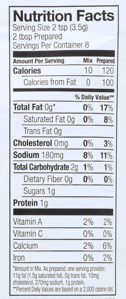 Simply Organic Ranch Salad Dressing Mix (12x1 Oz) - Image 2