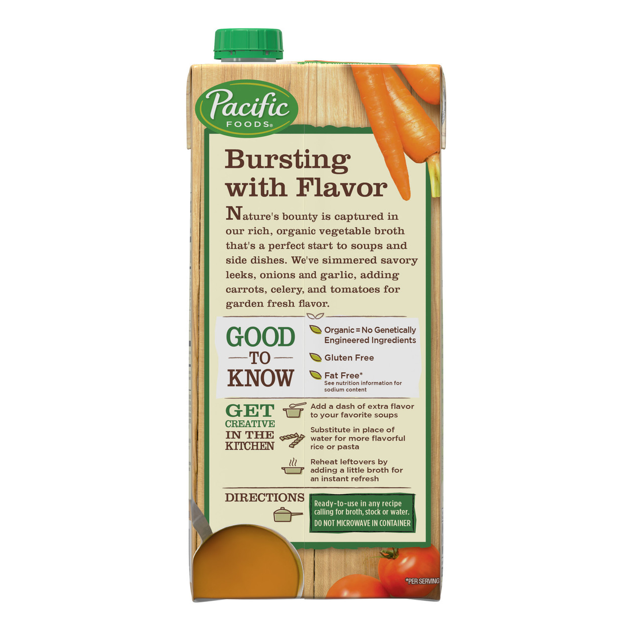 Pacific Natural vegetable Broth (12x32 Oz) - Image 3