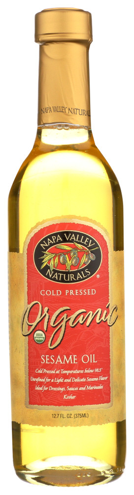 Napa Valley Naturals Cold Pressed Organic Sesame Seed Oil (12x12.7Oz)