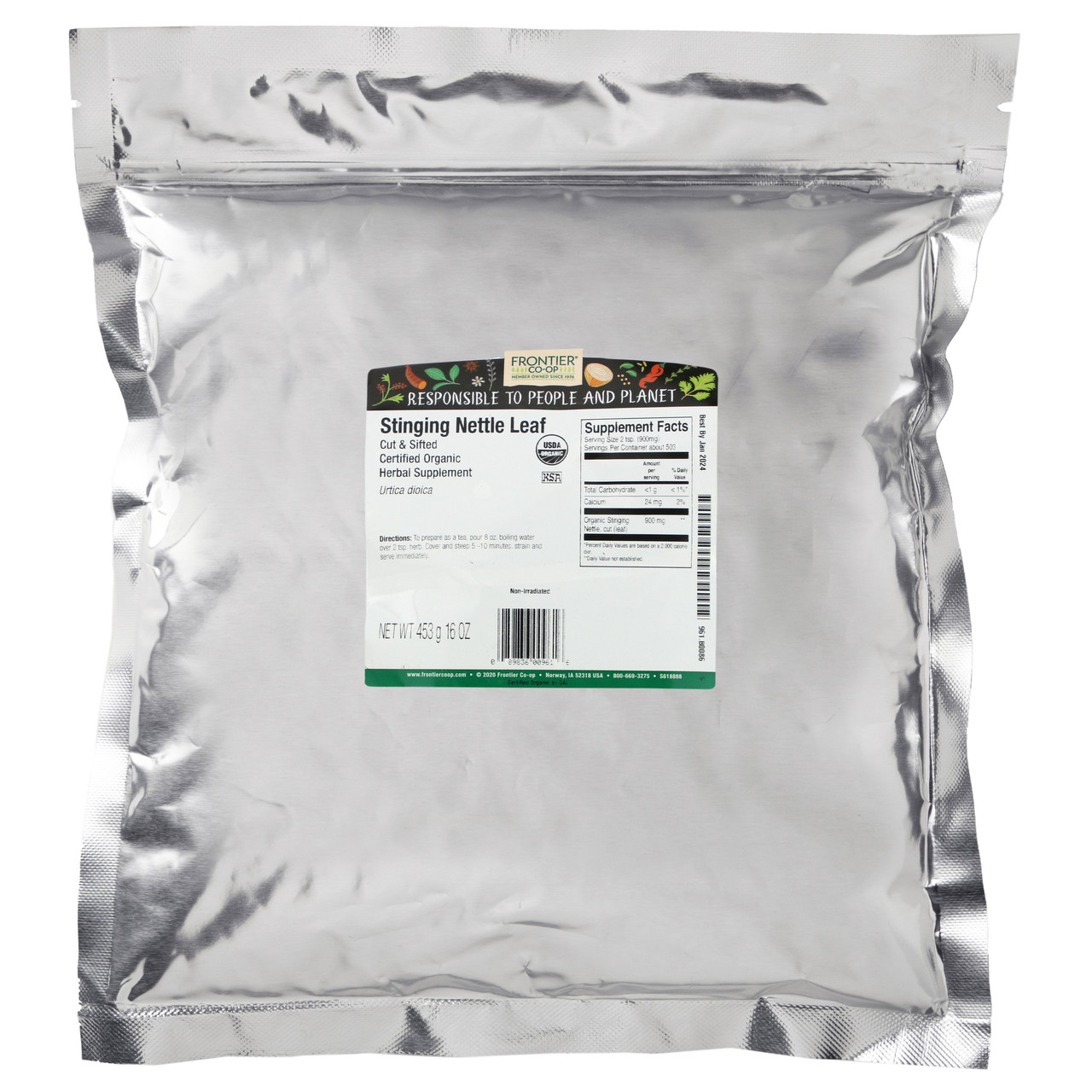 Frontier Herb Nettle Leaf C/S (1x1lb) - Image 2