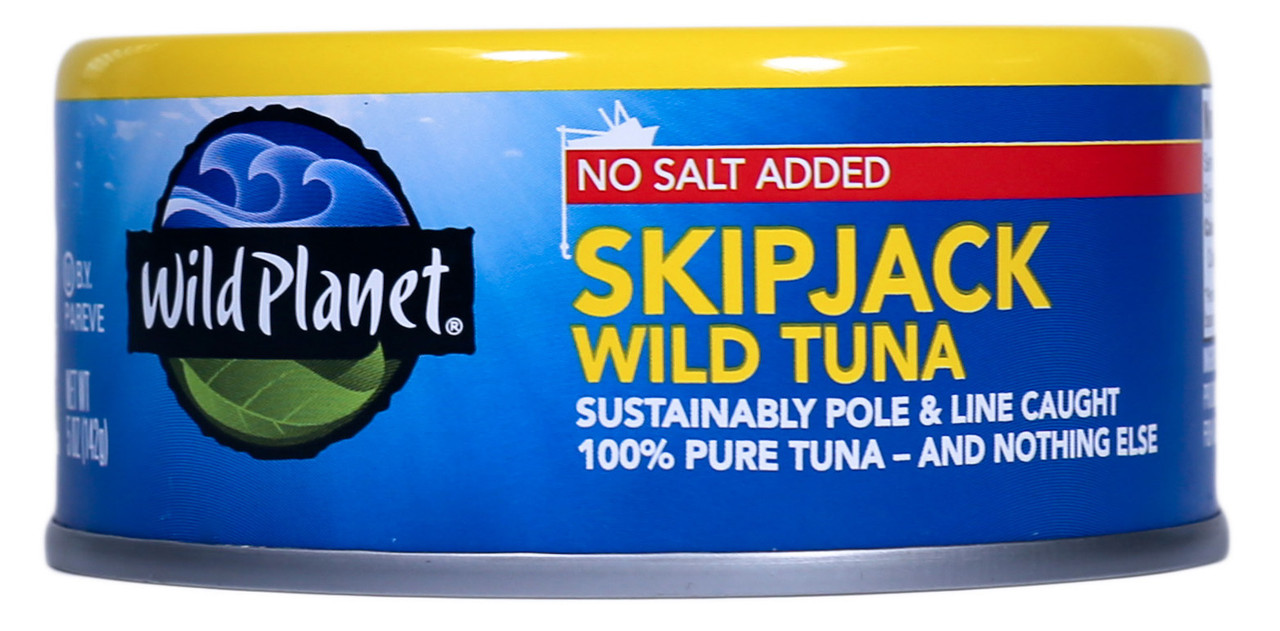 Wild Planet Skipjack Light Tuna with No Salt (12x5 OZ)