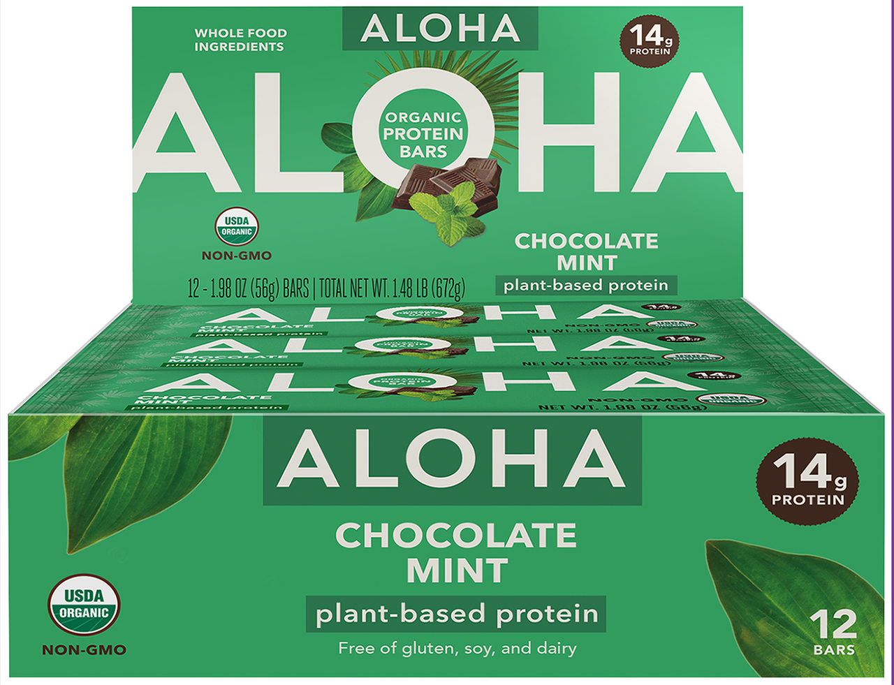OG2 ALOH CHOC MINT BAR ( 12 X 1.98 OZ )
